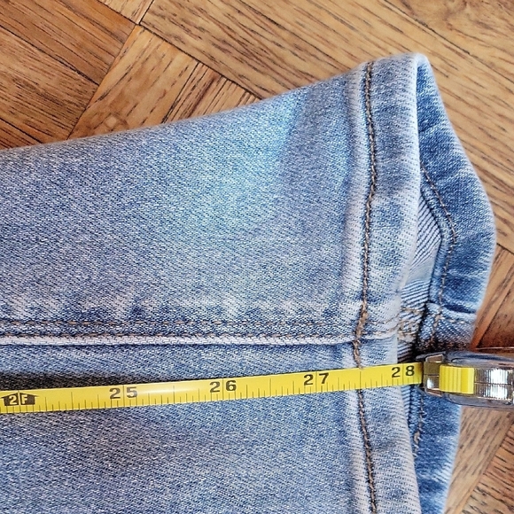 Eunina Rocky Super High Rise Boyfriend Distressed Jeans SIZE 7/28 - Picture 5 of 10